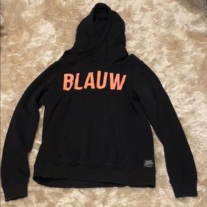 Scotch & Soda dark blue hoodie - BLAUW